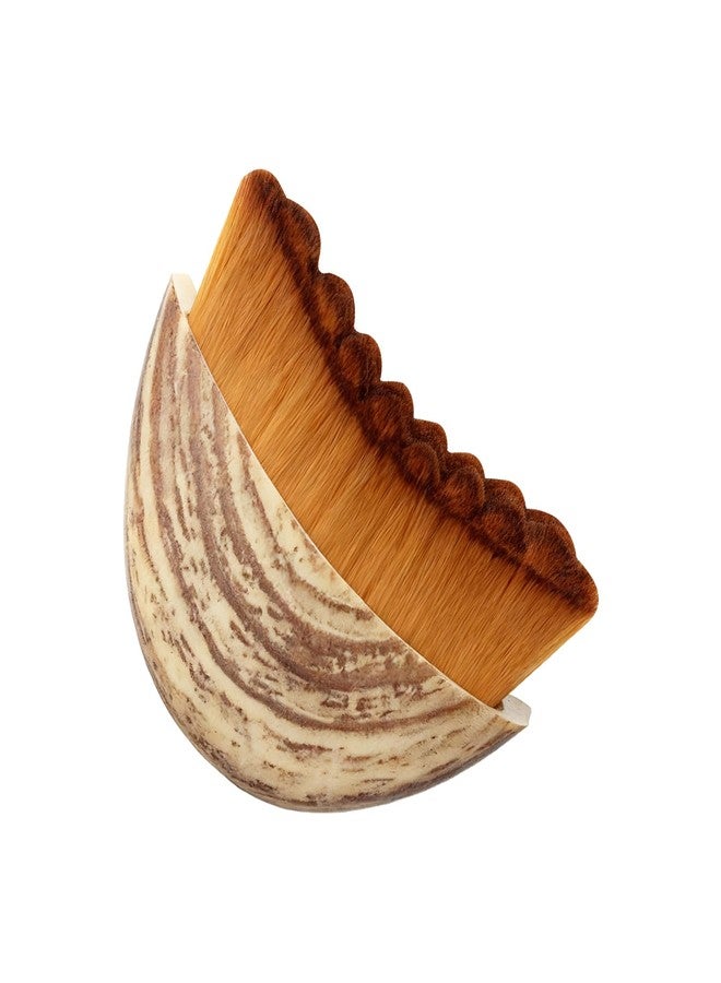 Trazzo Lymphatic Contour Face Brush, Dry Facial Brush for Lymphatic Drainage – Soft Bristles for Face Sculpting, Puffiness Reduction & Natural Glow - Image 1