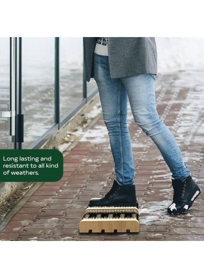 فرشاة تنظيف الأحذية والجزمة – ممسحة أرضية مسطحة مقاومة للعوامل الجوية – تنظف الطين والرمل والثلج – للاستخدام الخارجي عند الأبواب - Image 5