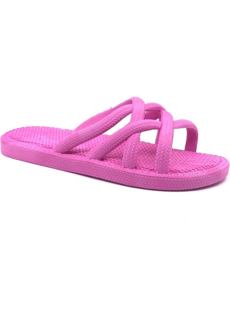Gezer - Women's Pink Summer Beach Pool Sea Slippers 12494 - Image 1