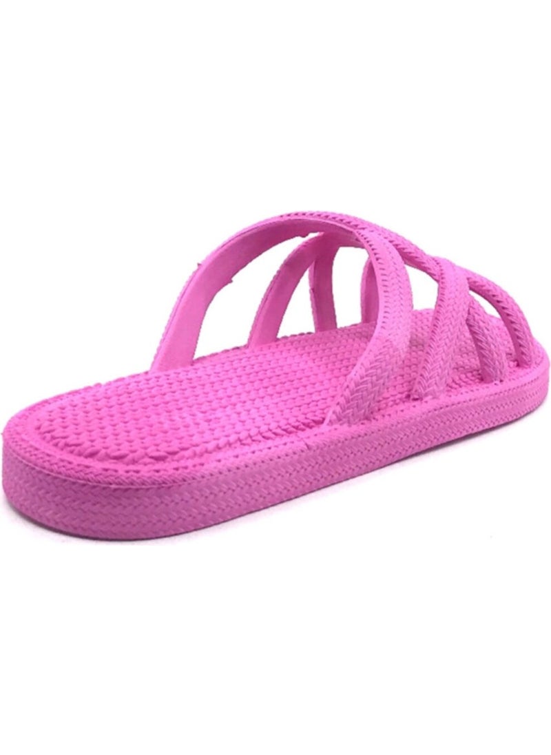 Gezer - Women's Pink Summer Beach Pool Sea Slippers 12494 - Image 1