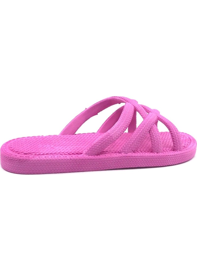 Gezer - Women's Pink Summer Beach Pool Sea Slippers 12494 - Image 1