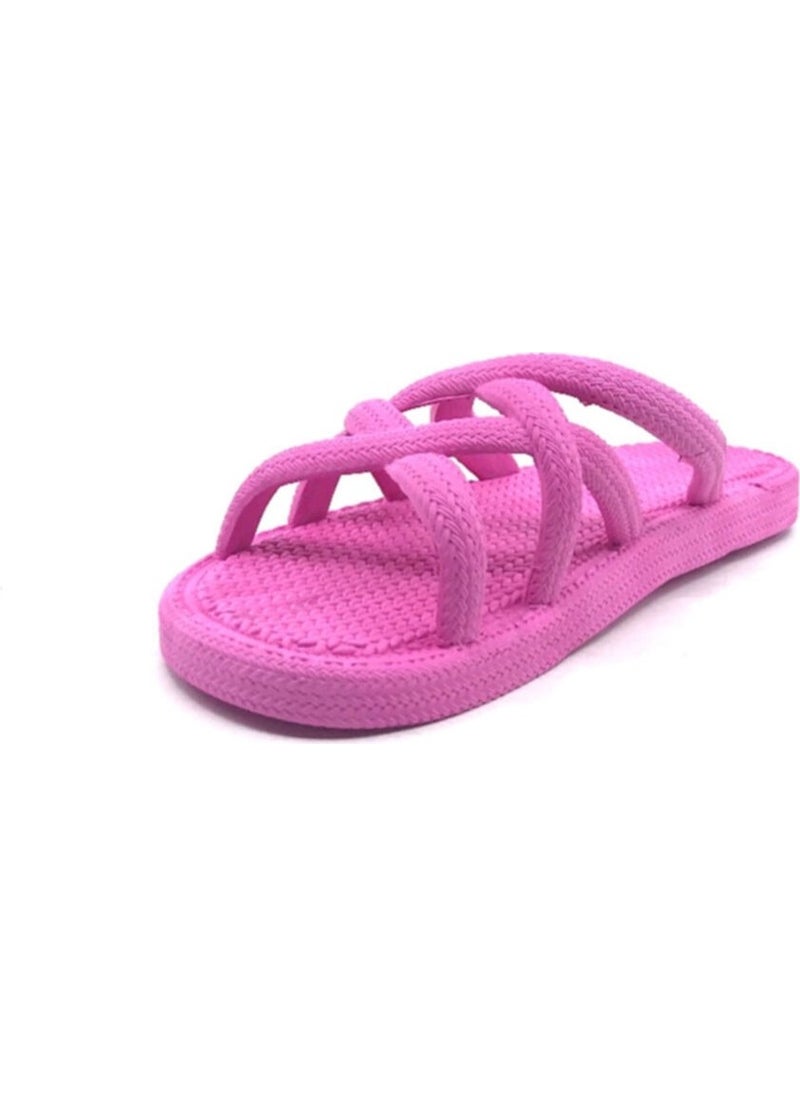 Gezer - Women's Pink Summer Beach Pool Sea Slippers 12494 - Image 1