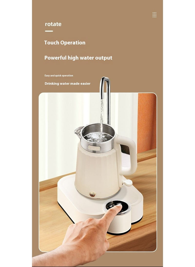 Sakina Desktop Electric Water Dispenser, Three-Level Quantitative Water Flow, USB Portable Charging, Universal Bottle Compatible, Table Top Compact Water Pump, Touch Control, 360° Rotating Spout(White) - Image 3