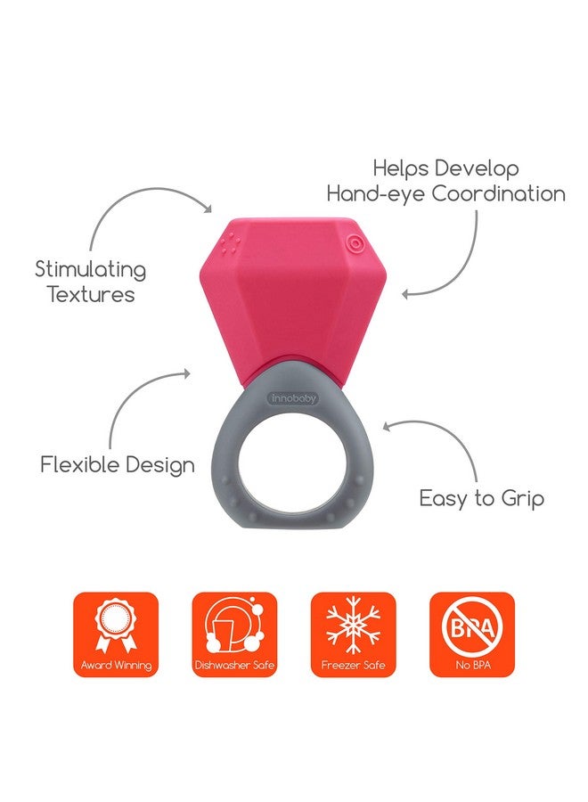 Innobaby Teethin' Smart Birthstone Ring Teether July (Ruby) - Image 3