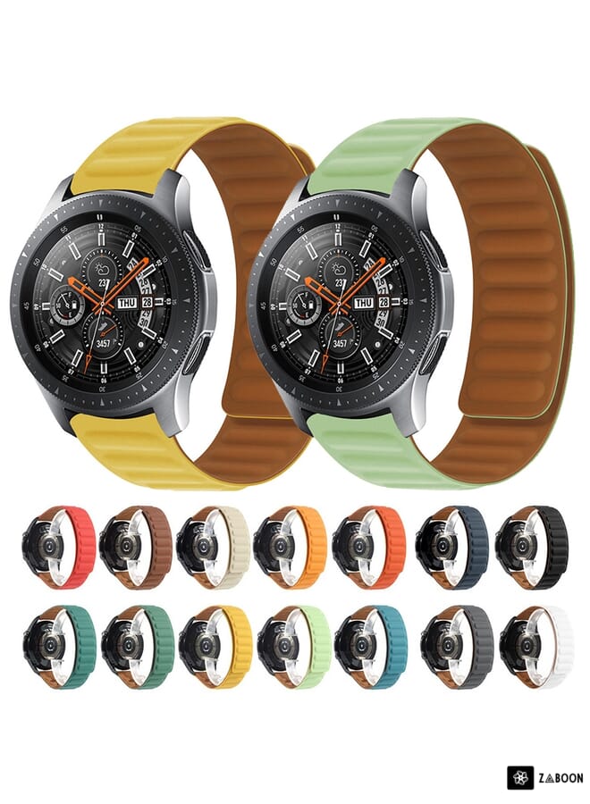 Zaboon Silicone Magnetic  Watch Band For Samsung Galaxy Gear Sport(Dark Blue) - Image 2