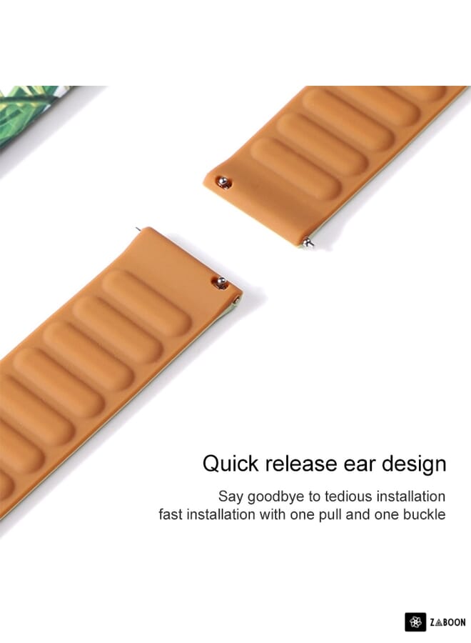 Zaboon Silicone Magnetic  Watch Band For Samsung Galaxy Gear Sport(Dark Blue) - Image 3