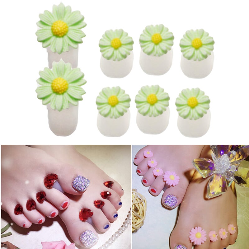 Daisy Flower Silicone Toe Separators Toe Spacers Pedicures Nail Art Tools (3) - Image 2