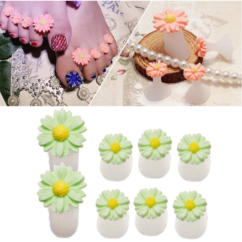 Daisy Flower Silicone Toe Separators Toe Spacers Pedicures Nail Art Tools (3) - Image 5
