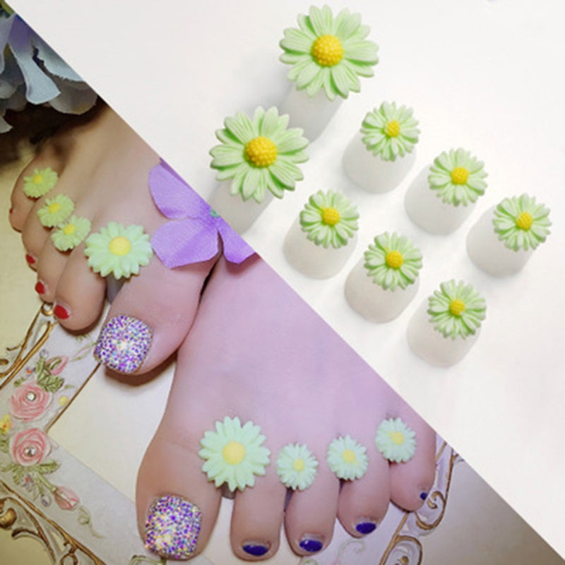 Daisy Flower Silicone Toe Separators Toe Spacers Pedicures Nail Art Tools (3) - Image 1