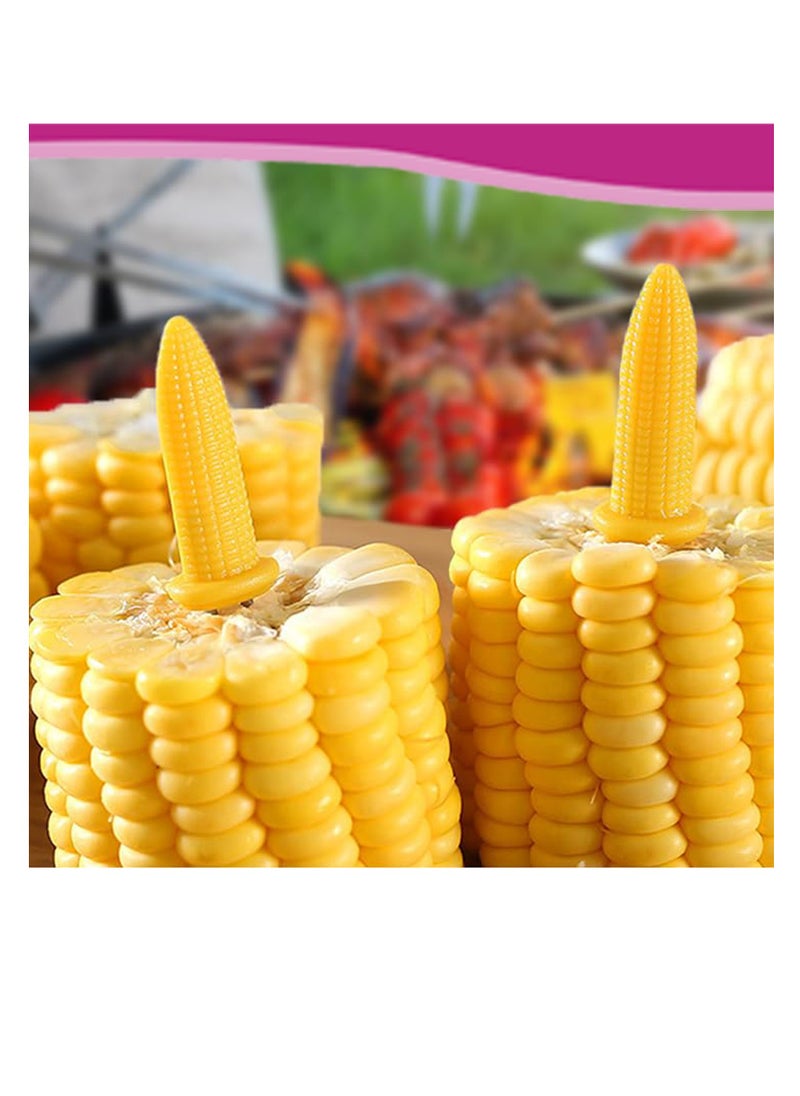 Generic - Stainless Steel Corn Holders, 20 Pack, Corn on The Cob Skewers, Twin Prong, for BBQ, Home Cooking - Image 1