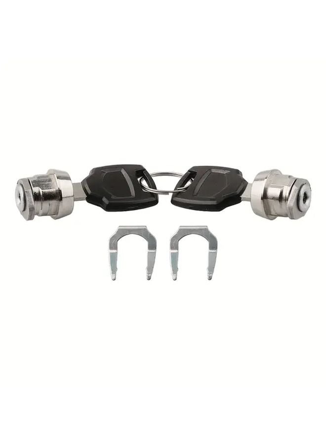 Motorcycle Aluminum Alloy Tail Box Accessory Kit With One Pair Of Lock Cylinders And Quick Release Base Plate - Image 1