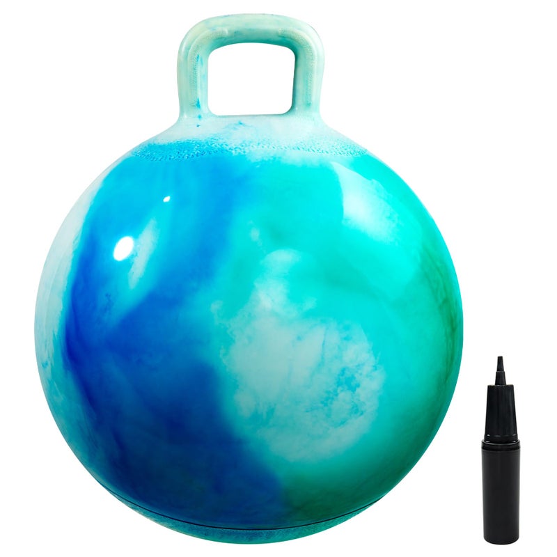 EVERICH TOY Hopper Ball, Clouds Hopping Toys for Kids, 22 Inch Bouncy Ball with Handle, Inflatable Bouncing Hoppity Hop Toys for Boys and Girls Gifts - Image 1