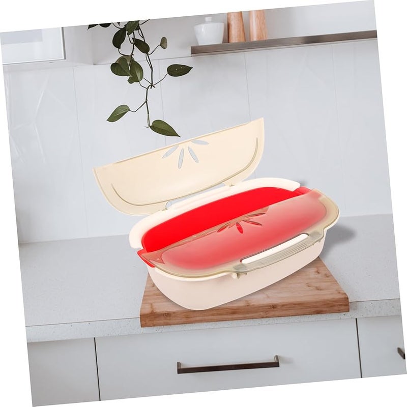 Unomor وعاء بخار الميكروويف المقاوم لدرجات الحرارة العالية لطهي الخضار والطعام - Image 5