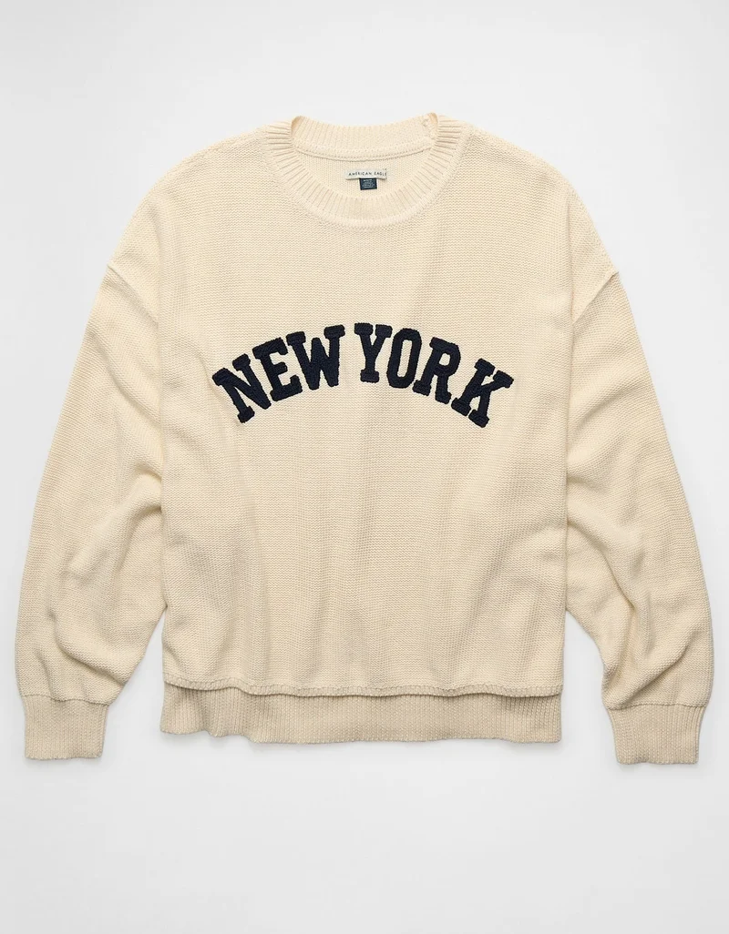 AE Oversized Crew Neck Sweater