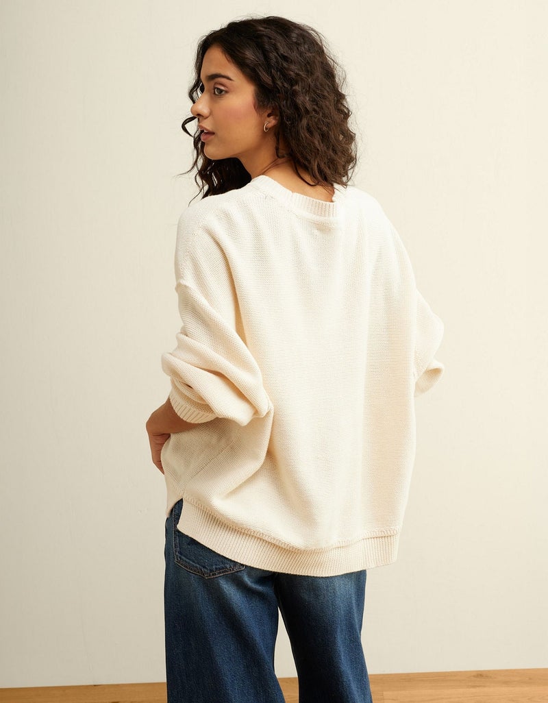 American Eagle AE Oversized Crew Neck Sweater - Image 2