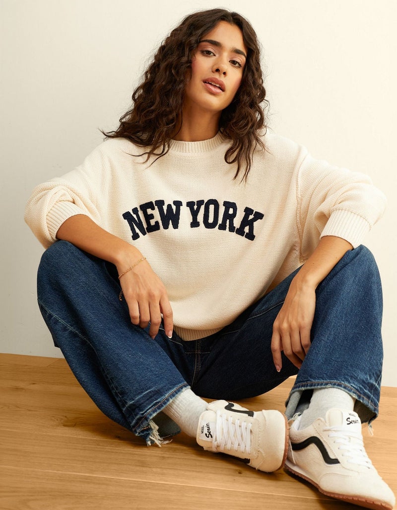 American Eagle AE Oversized Crew Neck Sweater - Image 1