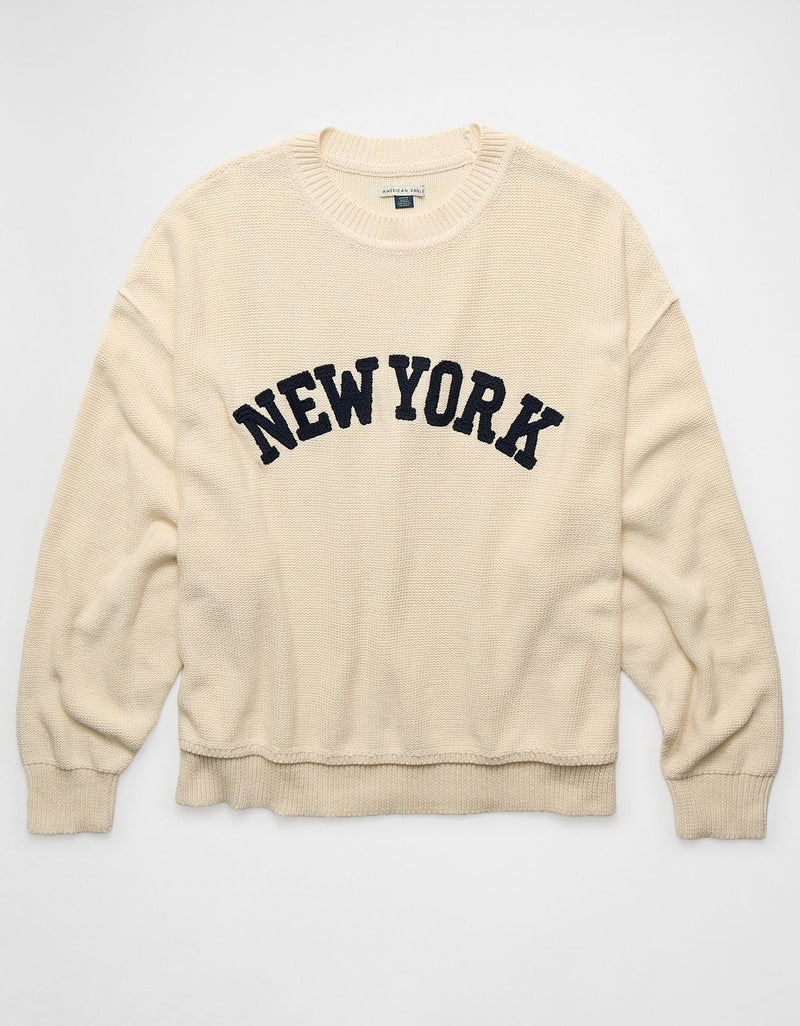 American Eagle AE Oversized Crew Neck Sweater - Image 4