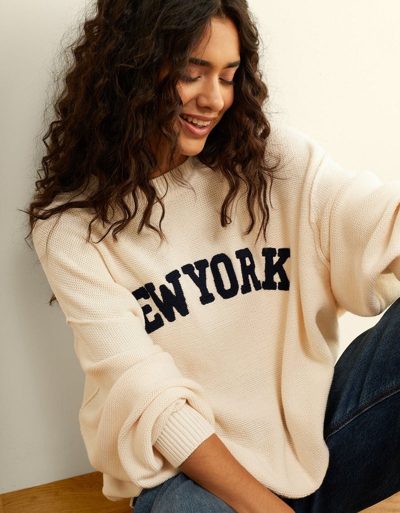 American Eagle AE Oversized Crew Neck Sweater - Image 3