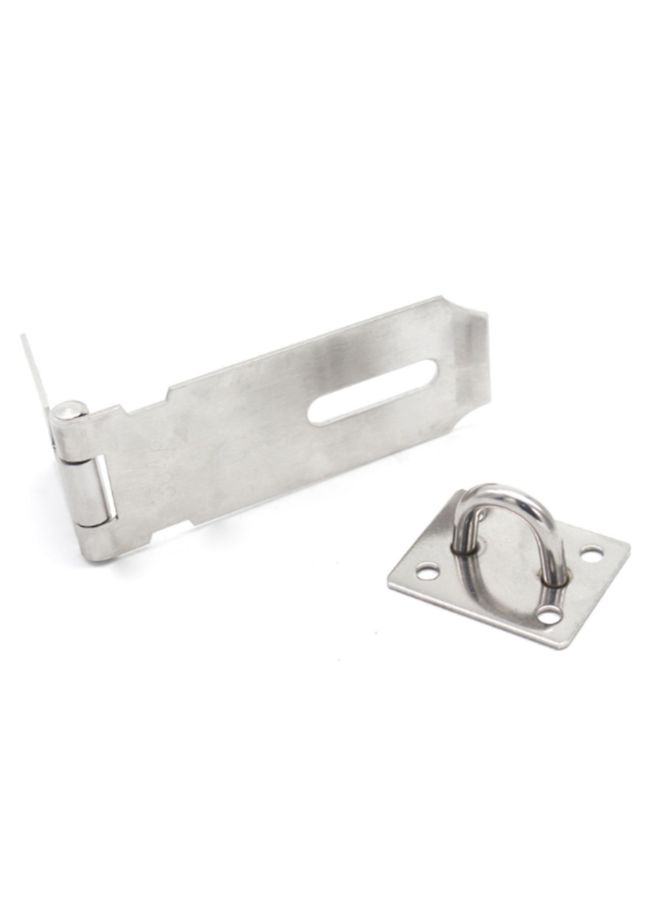 Padlock Stainless Steel Hasp Silver 4inch - Image 3