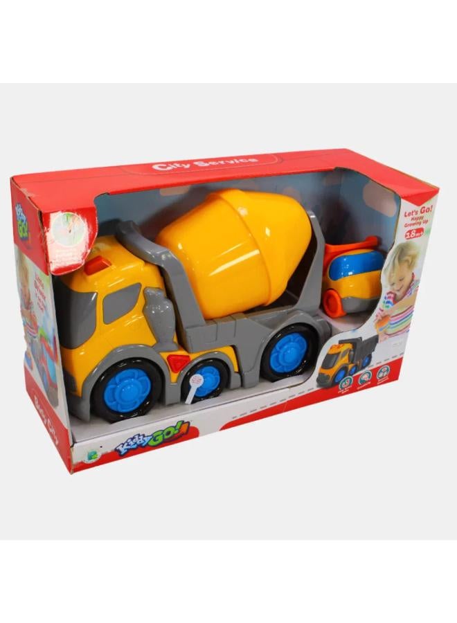 DHTS10362J\City Service 31Cm Slip Car With Light And Sound - Image 1