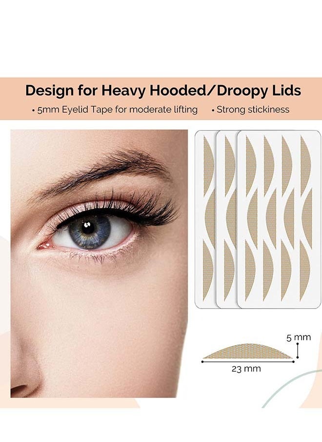 SYOSI Eyelid Tape 120 Pieces Invisible Waterproof Double Eyelid Lifter Strips Big Eye Tools For Hooded Droopy Uneven Mono Eyelids Eyelid Stickers With Fork Rods And Tweezers  - Image 4
