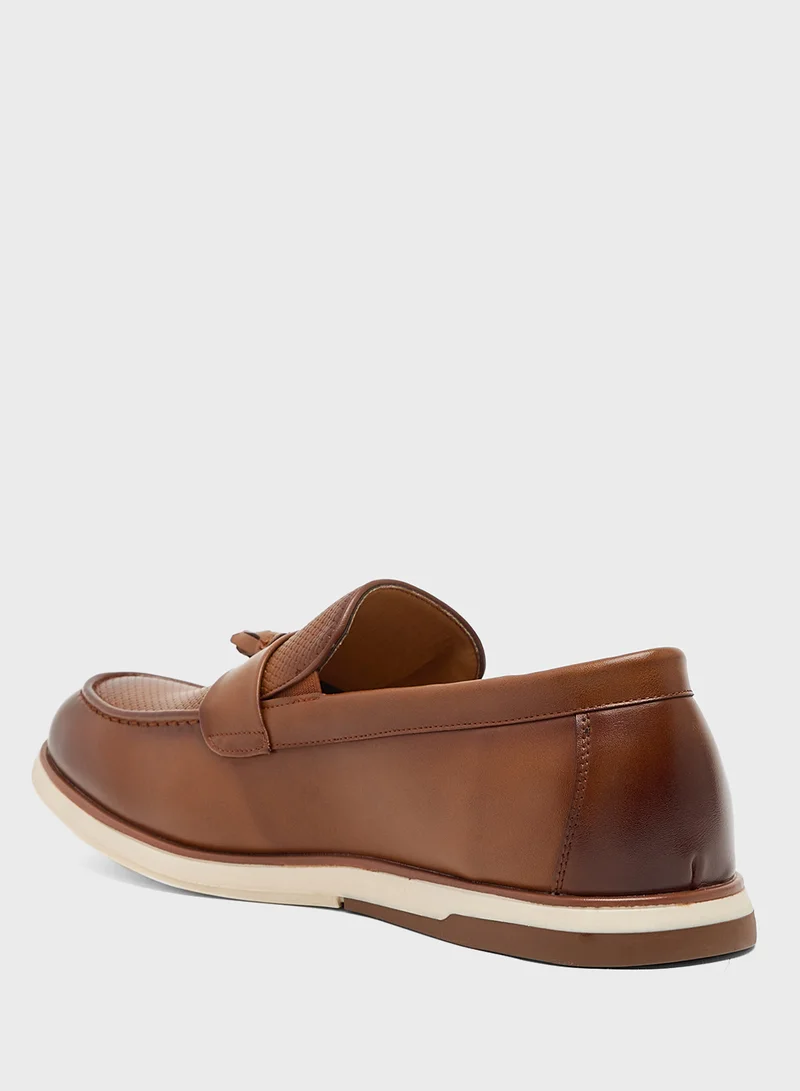 Robert Wood Tassel Detail Casual Slip Ons