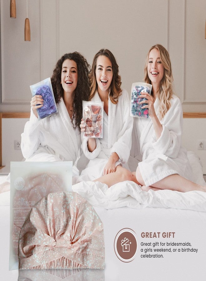 SMPL objects Reusable Shower Cap for Women Reusable Waterproof - Leakproof, Nonslip Hair Cap for Shower w/Comfy Flexiband - Soft, Breathable, Durable Shower Caps by SMPL OBJECTS (Coal) - Image 5