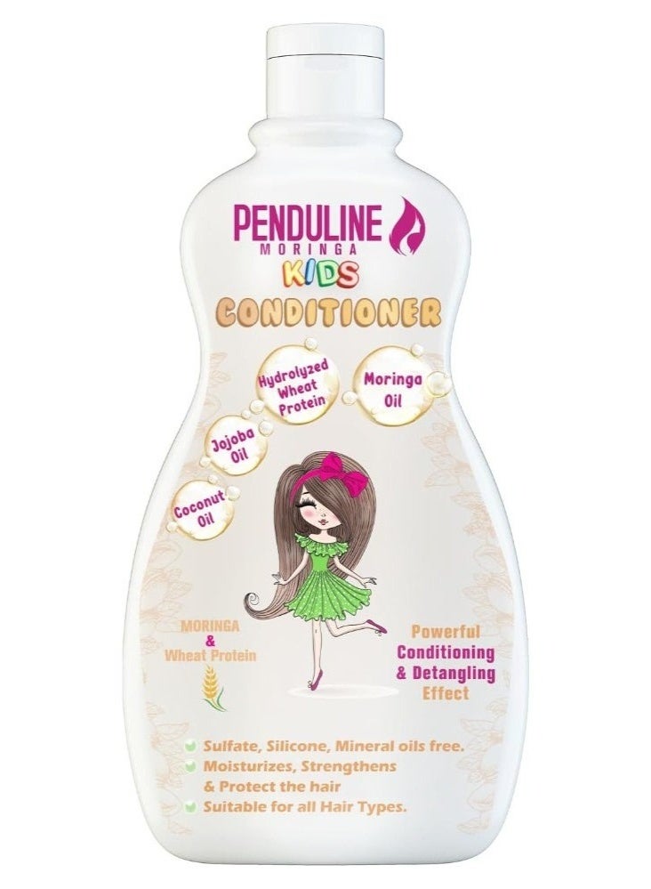PENDULINE Moringa Kids Conditioner - For Silky & Oily Hair - Smooth & Manageable - (300ml)