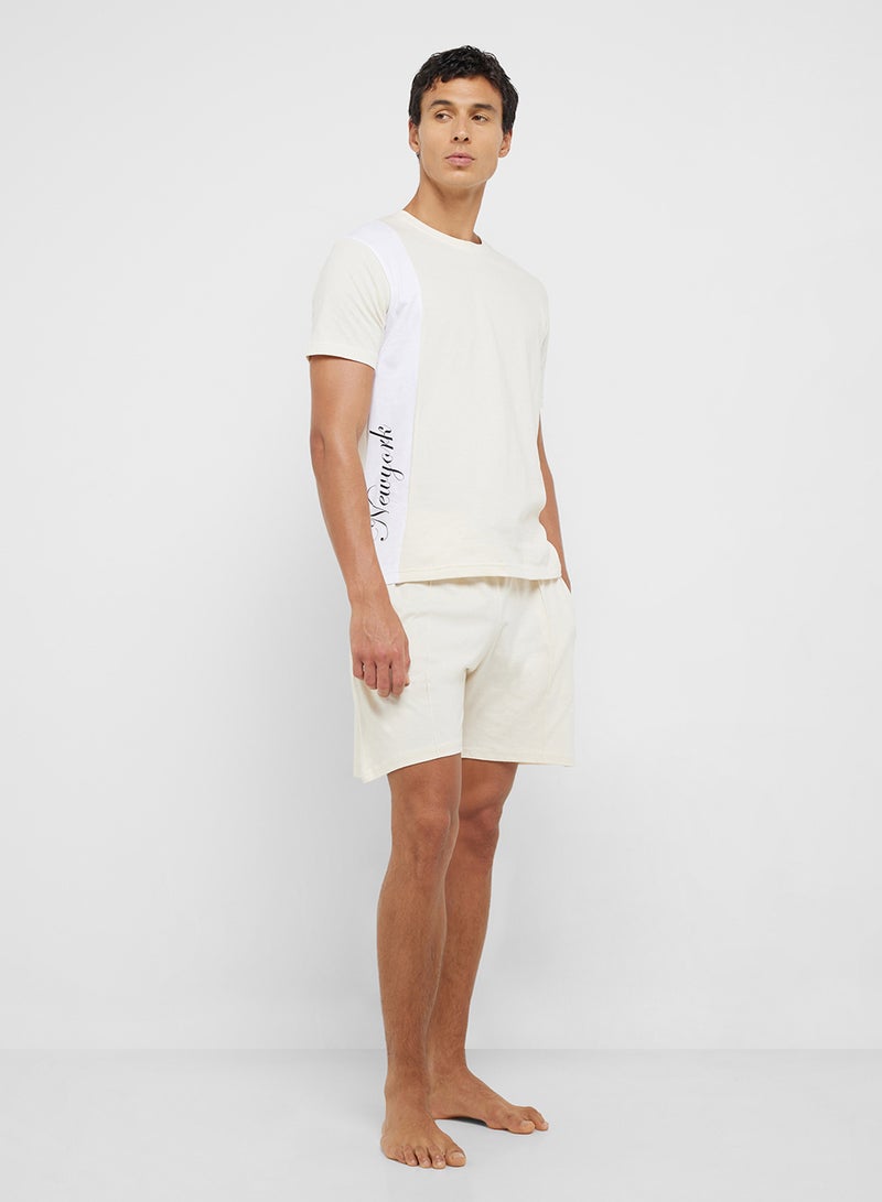 Seventy Five Nightwear T-Shirt & Shorts Set  - Image 1