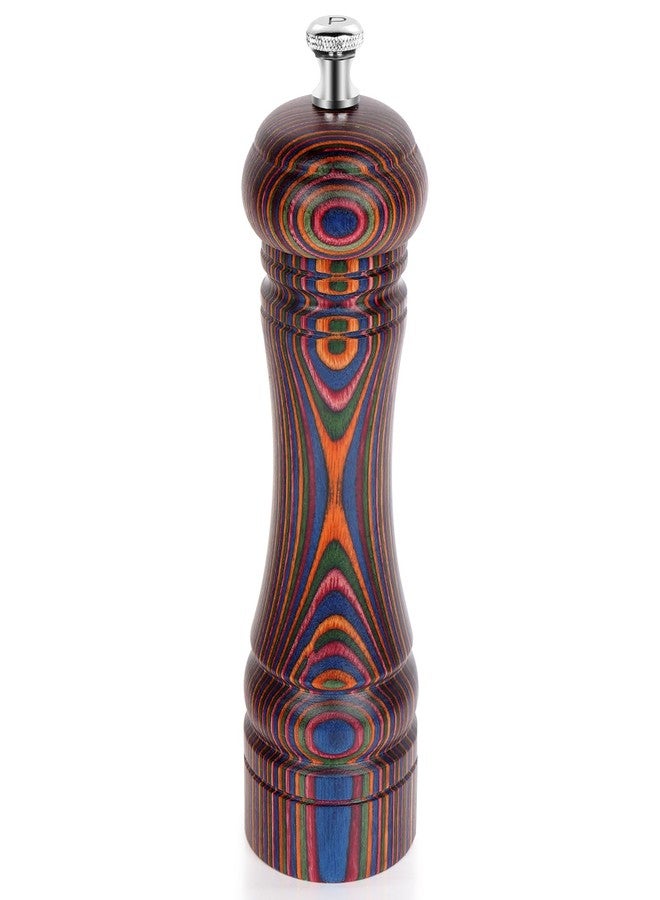 MYRAINBOW Pepper Mill Grinder- Adjustable Wooden Grinders, Pakkawood Pepper Mill, Refillable Pepper Shakers with Adjustable Coarseness, 7 Inch for Kitchen - Image 1