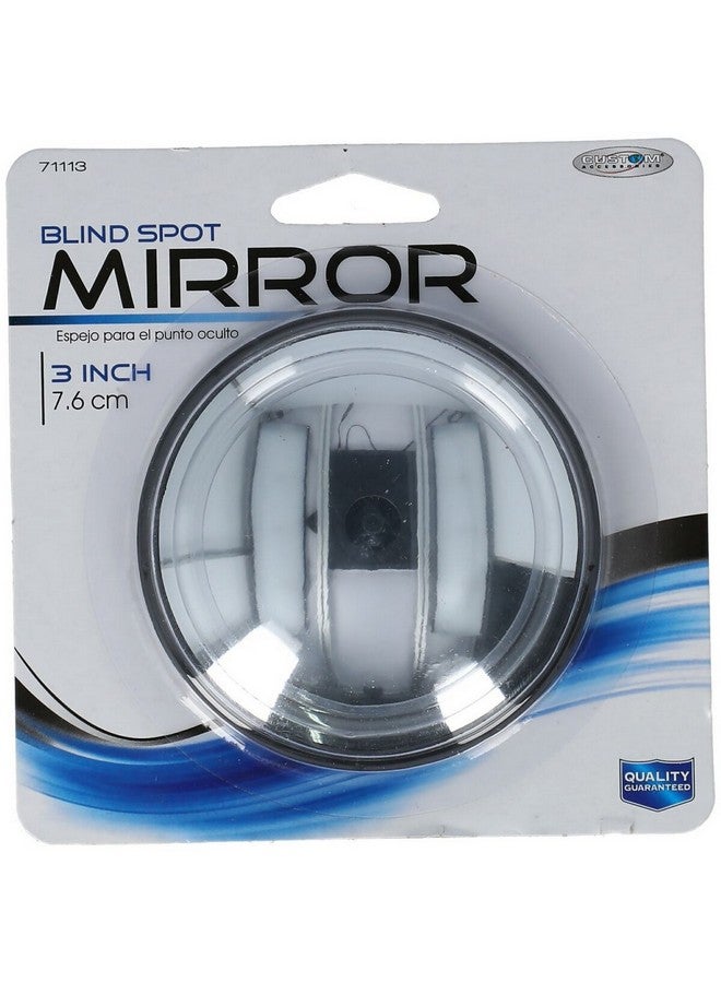 Custom Accessories Blind Spot Mirror Silver 3inch 71113 - Image 1
