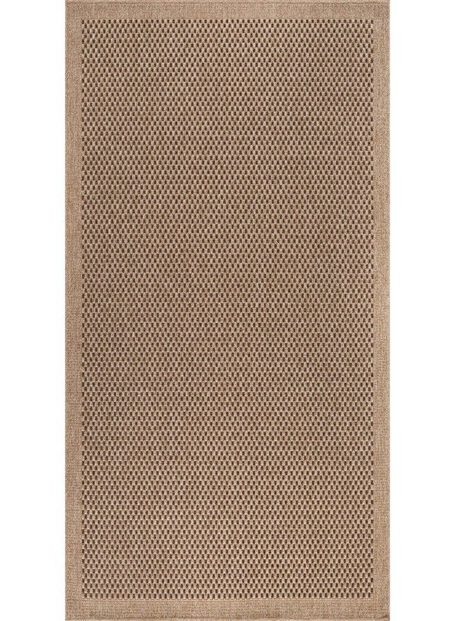 CAMILSON Easy Jute Rug 4x6, Indoor Outdoor Natural Color Fiber Area Rugs for Living Room Patio and Kitchen Rug, Sisal Boho Woven Design, Easy-Cleaning, Washable Outside Carpet Alfombras para(4 x 6) - Image 2
