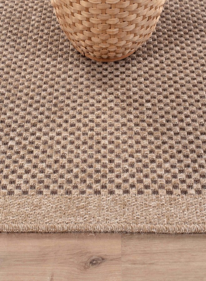 CAMILSON Easy Jute Rug 4x6, Indoor Outdoor Natural Color Fiber Area Rugs for Living Room Patio and Kitchen Rug, Sisal Boho Woven Design, Easy-Cleaning, Washable Outside Carpet Alfombras para(4 x 6) - Image 3