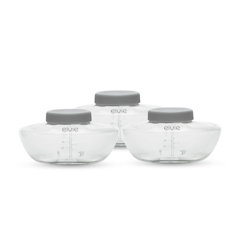Elvie Pump - Breastmilk Storage Bottles - BPA Free - Breast Feeding Essentials - 3 Pack - Image 1