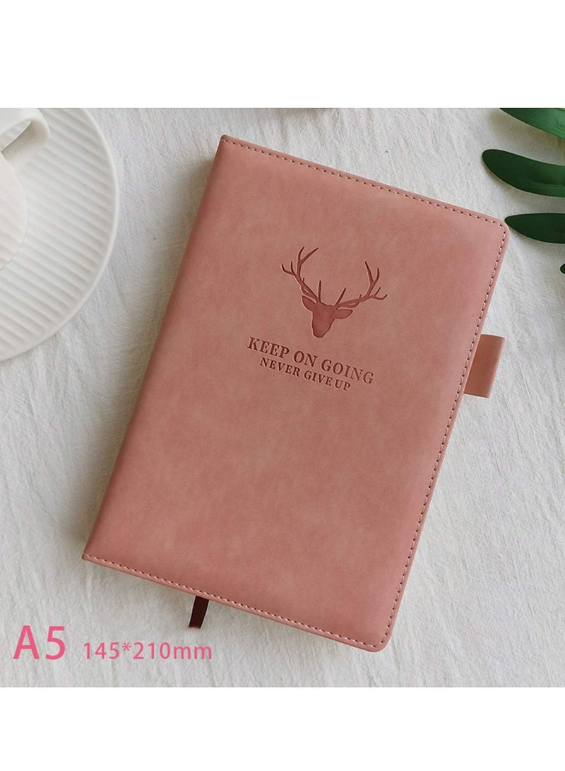 Excefore A5 Notebook Journal Hardcover Executive Diary with Premium Thick Paper, College Lined Journal, Pink  - Image 5
