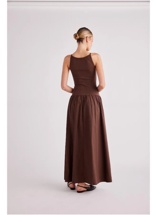 ساندايز Cruz Crew Neck Tiered Maxi Dress
