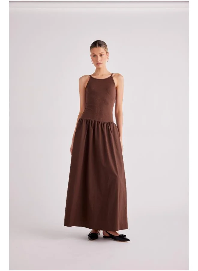 ساندايز Cruz Crew Neck Tiered Maxi Dress