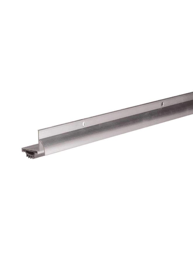 فروست كينج مانع تسرب أسفل الباب شكل L مع غطاء تصريف وحشوة فينيل فضي 1-3/8 × 36 بوصة U36H - Image 3