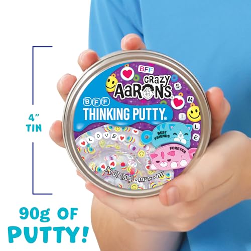 Crazy Aaron's Crazy Aarons Thinking Putty BFF Sensory Putty for Kids and Grown ups in a 4 Tin Creative and Endless Fun Stress Relief Therapy Toys Never Dries Out Made in USA - Image 5