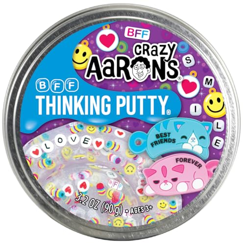 Crazy Aaron's Crazy Aarons Thinking Putty BFF Sensory Putty for Kids and Grown ups in a 4 Tin Creative and Endless Fun Stress Relief Therapy Toys Never Dries Out Made in USA - Image 1