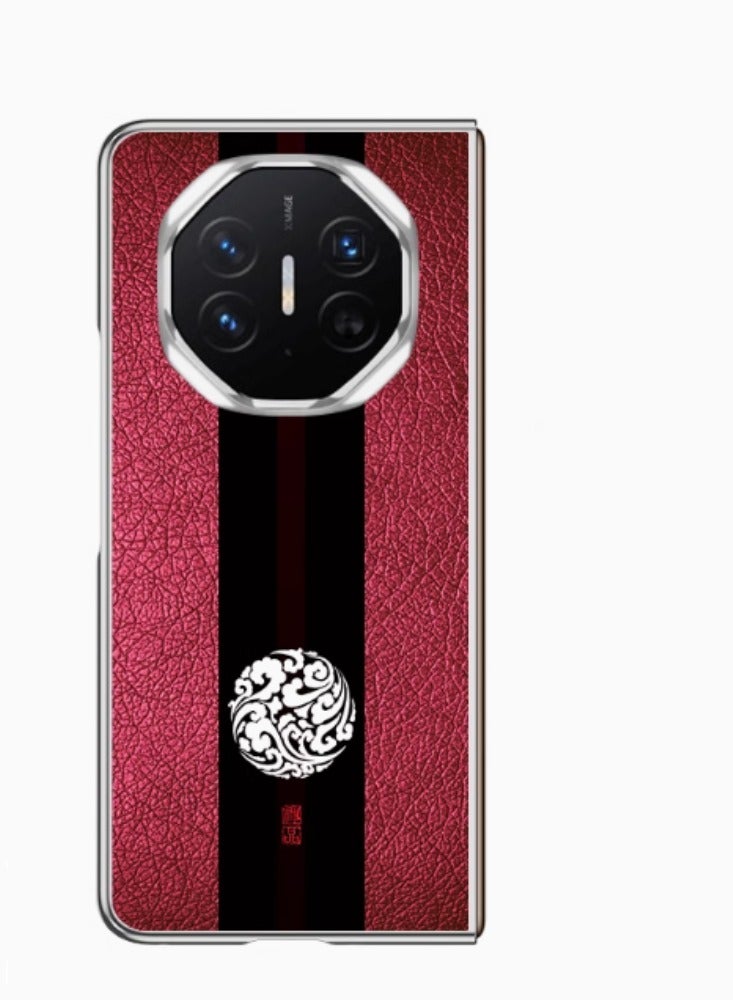 For Huawei Mate XT Extraordinary Master Mobile Phone Case Fashion Anti-Drop 【Electroplated Silver】 Rui Red Xiang Yun 【Single Back Shell】 - Image 1