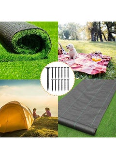 yongsheng 100 Pack Plastic Garden Lawn Stakes 6 inch Landscape Anchors Spikes Rustproof Nail for Ground Lawn Edging,  Fabric, Tarp  - Image 4