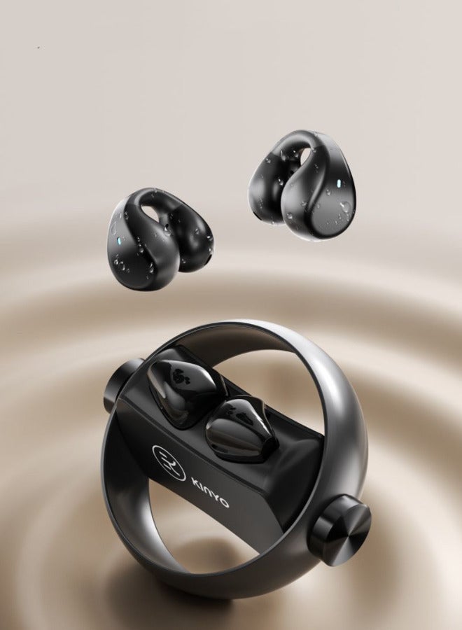 True Wireless Earbuds - Ultra-Long Battery, Noise Cancelling, Rotatable, Sport & Portable, In-Ear with Hooks, Hi-Fi Sound, Comfortable & Leak-Proof, 2-in-1,Megadeals-ae - Image 3