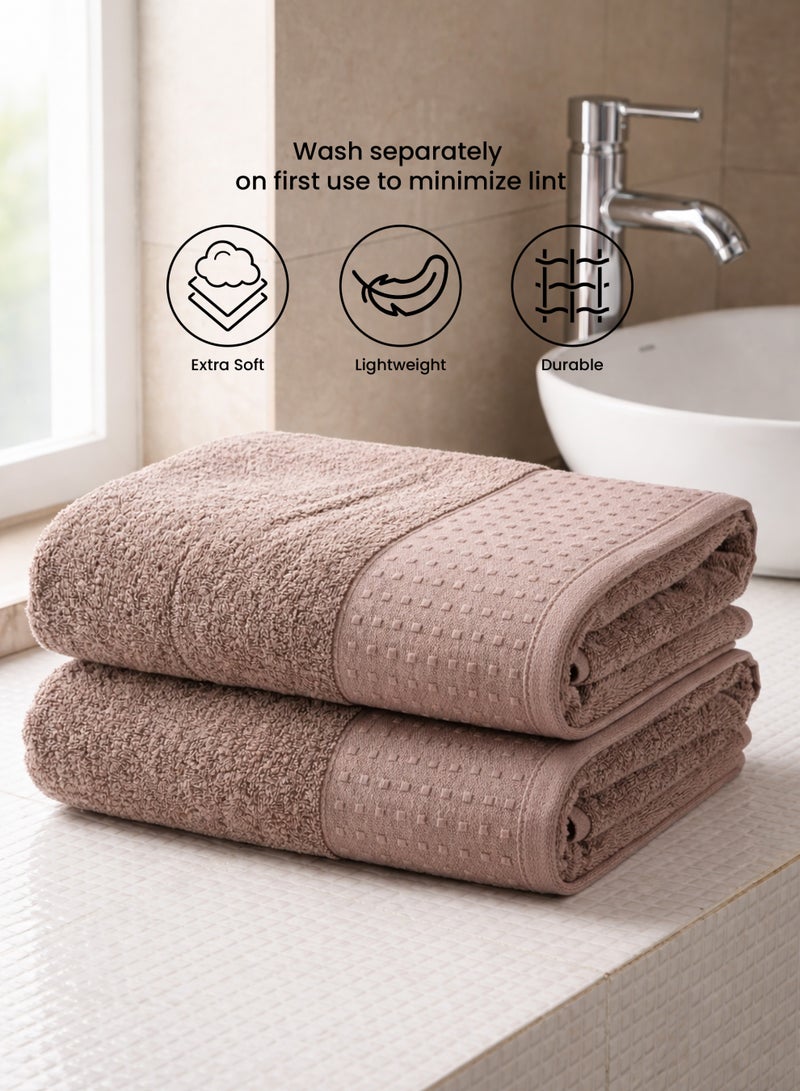 Parry Life Solo Cotton Blend Bath Towel – Highly Absorbent, Soft & Durable Bathroom Towel, Large 70×140 cm Towel - Image 2