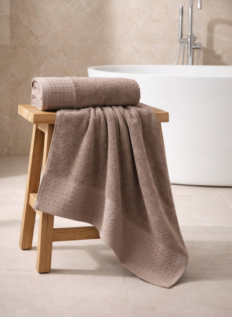 Parry Life Solo Cotton Blend Bath Towel – Highly Absorbent, Soft & Durable Bathroom Towel, Large 70×140 cm Towel - Image 1