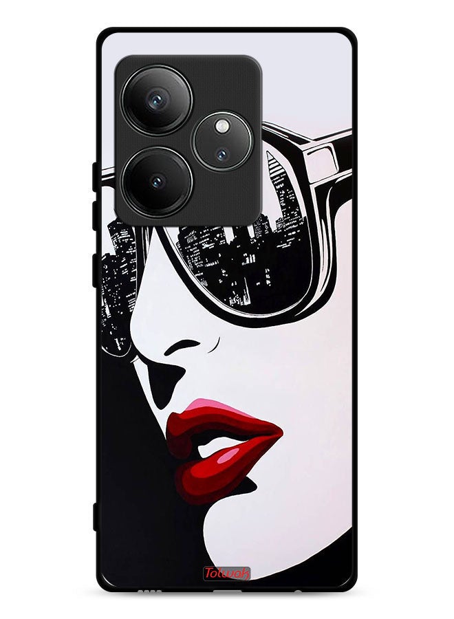 Tolwak Realme GT Neo6 SE 5G Protective Case Cover Girl Face Abstract Art - Image 1