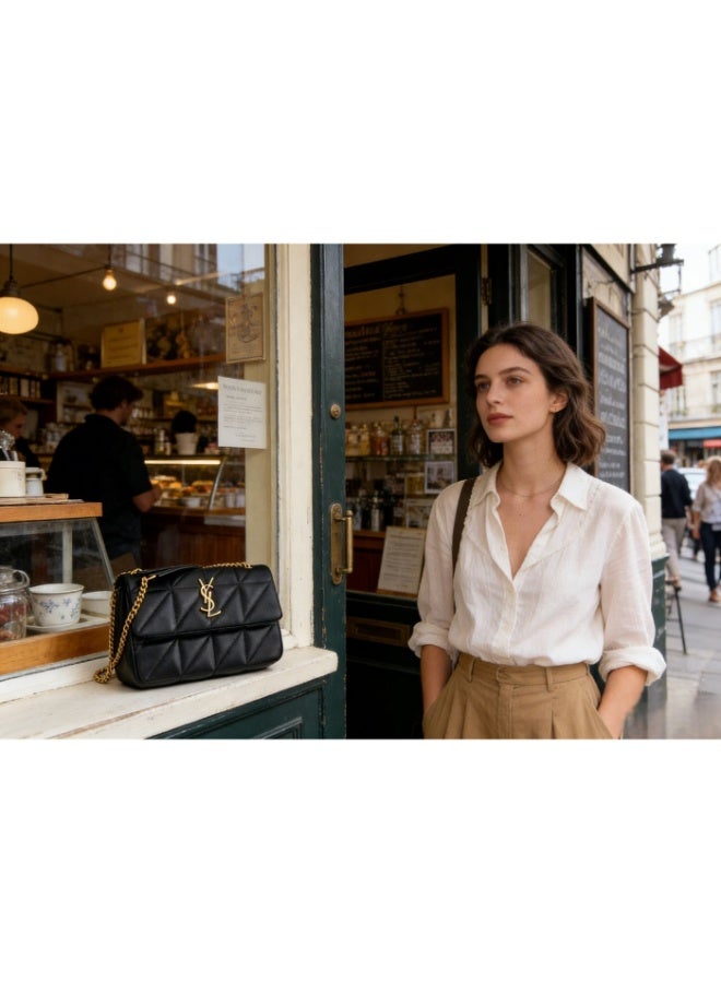 Saint Laurent YSL Bag, Women's Luxury Leather bag with Classic Logo, Versatile Crossbody Bag - Image 4