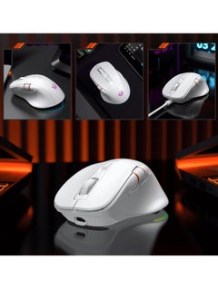 Meetion MEETION Three-Mode Gaming Ergonomic Mouse GW32 2.4G/Bluetooth/Wired PAW3220 Sensor Up to 8000DPI 1000Hz Polling Rate 20 Million Times Micro Switch RGB Lighting Effects 700mAh Long Battery Life Right-Handed Ergonomics Meetion Exclusive Driver  - Image 3