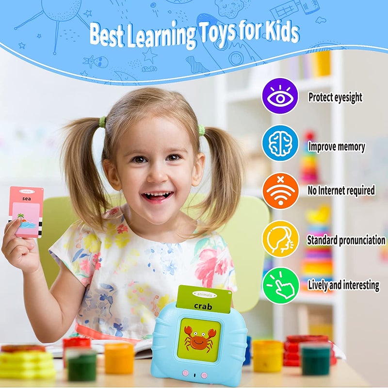 Talking Flash Cards Learning Toys for 2 3 4 5 6 Year Old Boys Girls, Lionvison Educational Toddlers Toys Reading Machine with 224 Words, Preschool Montessori Toys and Birthday Gift for Kids Ages 2-6 - Image 4
