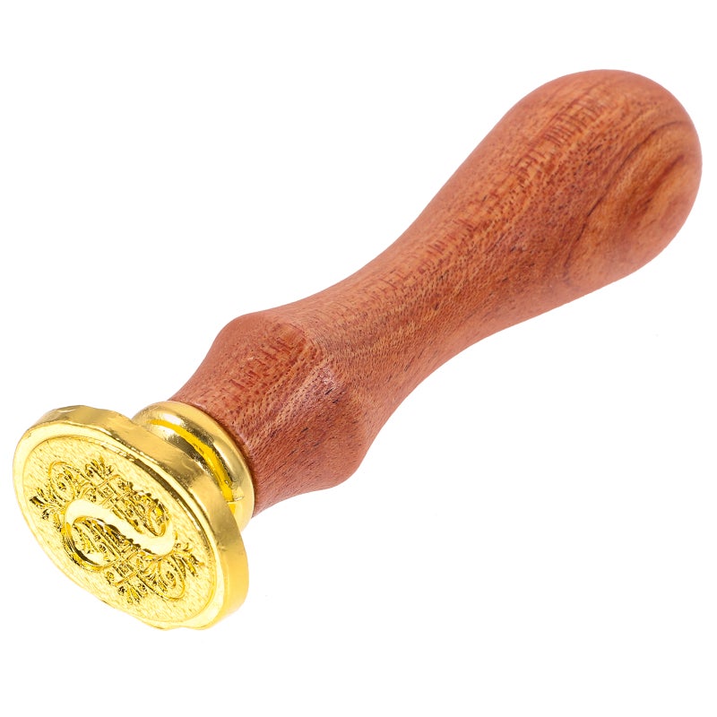 Reusable Wax Stamp for Sealing Invitations, Cards, and Retro Letters with a Wooden Handle - Image 1